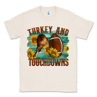 Natural Turkey And Touchdowns Classic Tee - LillyAllenDesigns