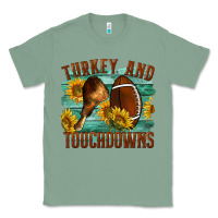 Sage Turkey And Touchdowns Classic Tee - LillyAllenDesigns