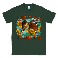 Sports Green Turkey And Touchdowns Classic Tee - LillyAllenDesigns