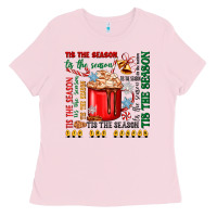 Bubblegum Pink tis the season Ladies Tee - Zillion Design Studio