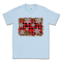 Dusty Blue snowflake background Classic Tee - BarkalooDesign