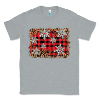 Heather Grey snowflake background Classic Tee - BarkalooDesign