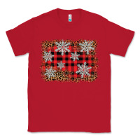 Red snowflake background Classic Tee - BarkalooDesign