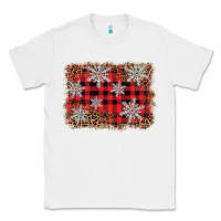 White snowflake background Classic Tee - BarkalooDesign
