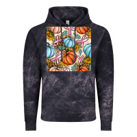 Cloud Black breast cancer awareness with pumpkin and leopard seamless pattern Vintage Hoodie - BundleAndBundleShop