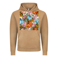 Vintage Camel breast cancer awareness with pumpkin and leopard seamless pattern Vintage Hoodie - BundleAndBundleShop