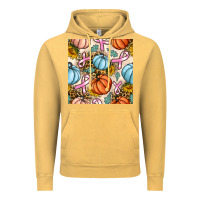 Vintage Mustard breast cancer awareness with pumpkin and leopard seamless pattern Vintage Hoodie - BundleAndBundleShop