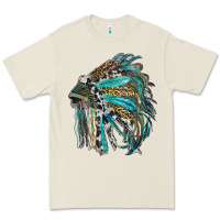 Bone indian feather headdress with western  patterns Premium Tee - RanaPortraitStore