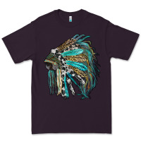 Plum indian feather headdress with western  patterns Premium Tee - RanaPortraitStore