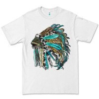 White indian feather headdress with western  patterns Premium Tee - RanaPortraitStore