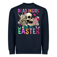 Navy dead inside but it's easter Heavyweight Sweatshirt - Jasminsmagicworld
