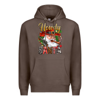 Coffee Howdy Santa Premium Hoodie - NancyCooperArtShop
