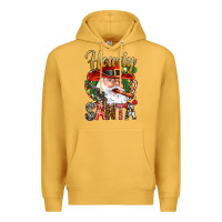 Mustard Howdy Santa Premium Hoodie - NancyCooperArtShop