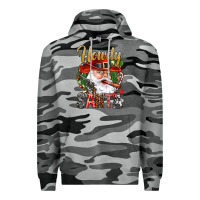 Slate Camo Howdy Santa Premium Hoodie - NancyCooperArtShop