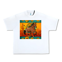 White western sunset galloping horse sunflower Urban Heavy Tee - Artiststas