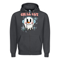 Smoke chill out christmas snowman Zipper Hoodie - MaliasSmallBusiness