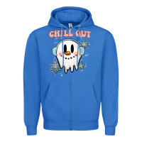 Chill Out Christmas Snowman Zipper Hoodie | Teevron