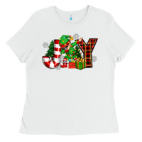 White christmas joy elf Ladies Tee - Zillion Design Studio