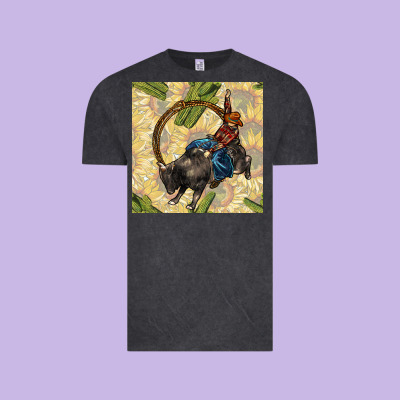 Rodeo Seamless Pattern Vintage Tee Designed By Bundleandbundleshop