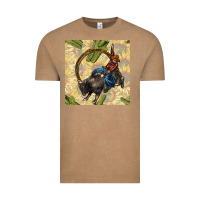 Vintage Coffee rodeo seamless pattern Vintage Tee - BundleAndBundleShop