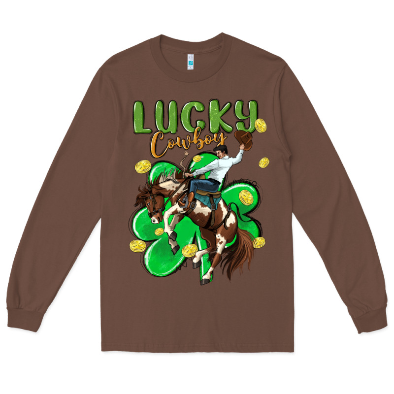 Lucky Cowboy Long Sleeve Tee by MaliasSmallBusiness | Teevron
