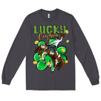 Smoke lucky cowboy Long Sleeve Tee - MaliasSmallBusiness
