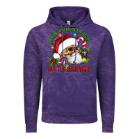 Cloud Purple When You're Dead Inside But It's Christmas Hippie Skeleton Santa Vintage Hoodie - Artiststas