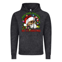 Vintage Black When You're Dead Inside But It's Christmas Hippie Skeleton Santa Vintage Hoodie - Artiststas