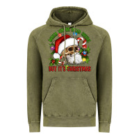 Vintage Olive When You're Dead Inside But It's Christmas Hippie Skeleton Santa Vintage Hoodie - Artiststas