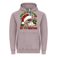 Vintage Zinc When You're Dead Inside But It's Christmas Hippie Skeleton Santa Vintage Hoodie - Artiststas