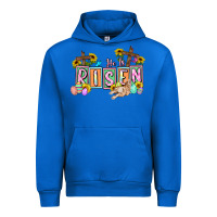 Cobalt He is risen Easter  Easter Day Urban Hoodie - CowGirlArtShop
