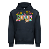Navy He is risen Easter  Easter Day Urban Hoodie - CowGirlArtShop