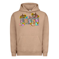 Pigment Burro He is risen Easter  Easter Day Urban Hoodie - CowGirlArtShop