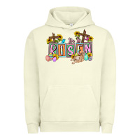 Pigment Pistachio He is risen Easter  Easter Day Urban Hoodie - CowGirlArtShop