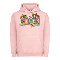 Pigment Salmon He is risen Easter  Easter Day Urban Hoodie - CowGirlArtShop