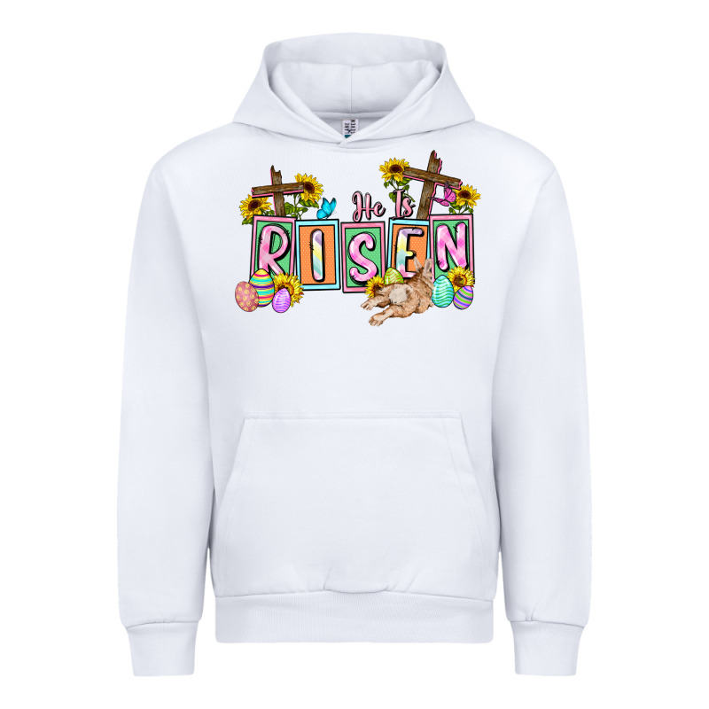 He Is Risen Easter  Easter Day Urban Hoodie by CowGirlArtShop | Teevron