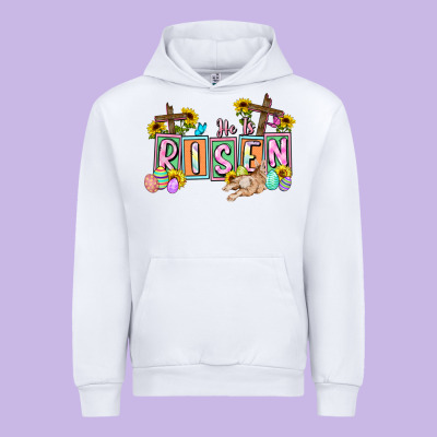 He Is Risen Easter  Easter Day Urban Hoodie Designed By Cowgirlartshop