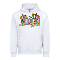 White He is risen Easter  Easter Day Urban Hoodie - CowGirlArtShop