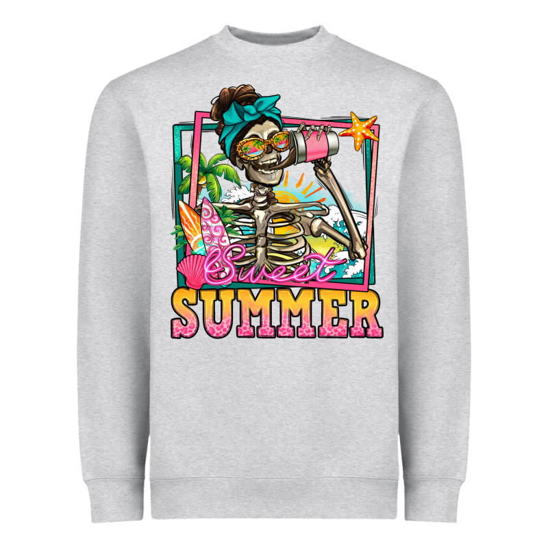 Sweet Summer Skeleton Heavyweight Sweatshirt by Jasminsmagicworld | Teevron