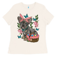 Bone easter french bulldog Ladies Tee - RanaPortraitStore