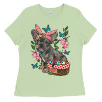 Matcha easter french bulldog Ladies Tee - RanaPortraitStore