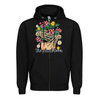 Black the plant lover Zipper Hoodie - MaliasSmallBusiness