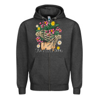 Charcoal Heather the plant lover Zipper Hoodie - MaliasSmallBusiness