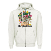 Oatmeal Heather the plant lover Zipper Hoodie - MaliasSmallBusiness