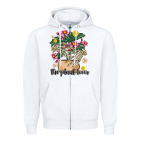 White the plant lover Zipper Hoodie - MaliasSmallBusiness