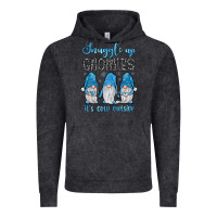 Vintage Black snuggle up gnomies it's cold outside Vintage Hoodie - JahusDesignShop