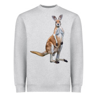Heather Grey kangaroo Heavyweight Sweatshirt - LillyAllenDesigns
