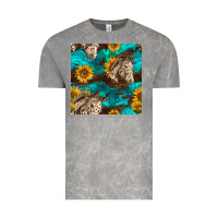 Cloud Rock appaloosa horses and sunflowers seamless pattern Vintage Tee - BundleAndBundleShop