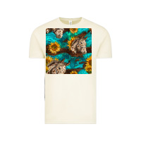 Vintage Arctic appaloosa horses and sunflowers seamless pattern Vintage Tee - BundleAndBundleShop