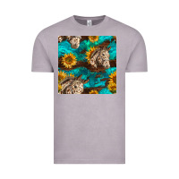 Vintage Zinc appaloosa horses and sunflowers seamless pattern Vintage Tee - BundleAndBundleShop